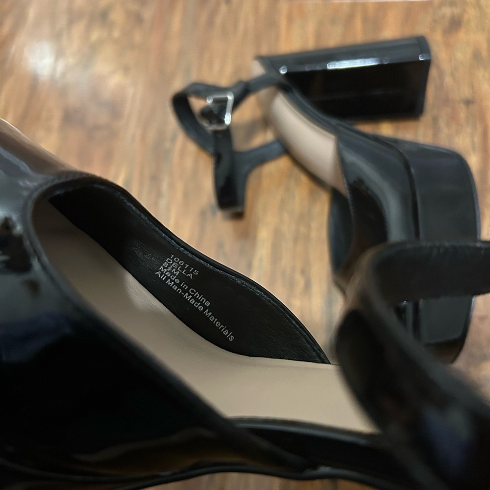 Black Patent Block Heel Platforms by Limelight Women’s Size 8.5 - Picture 9 of 10